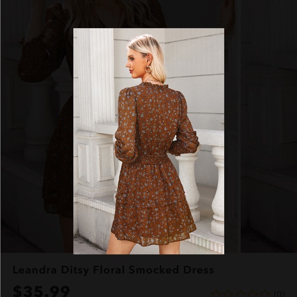 Cupshe Dresses Cupshe Leandra Ditsy Floral Smocked Dress Nwot